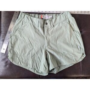 SM The American Outdoorsman Women Sage Green Hiking Short Elastic Waist Gorpcore